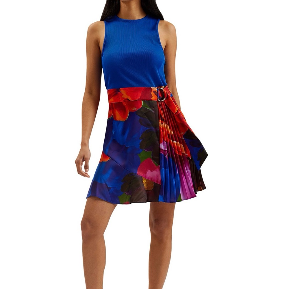 Ted Baker Multicolor Pleated Dress